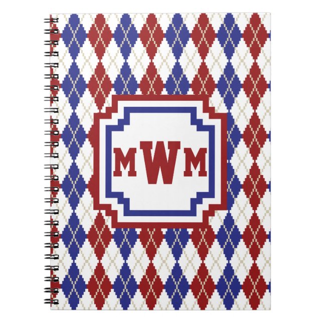 Americana Argyle Anteckningsbok (Framsidan)