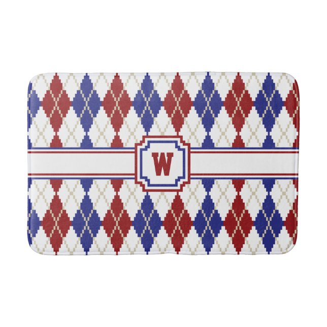Americana Argyle Bath Mat Badrumsmatta (Framsidan)