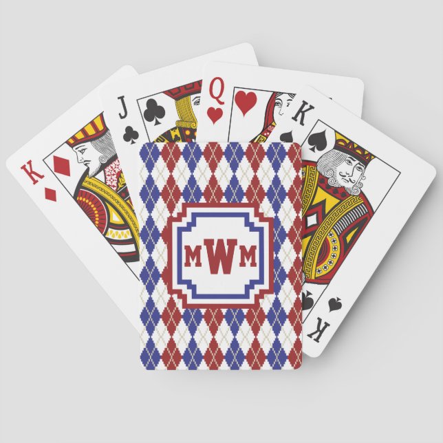 Americana Argyle Classic Spelkort (Baksidan)