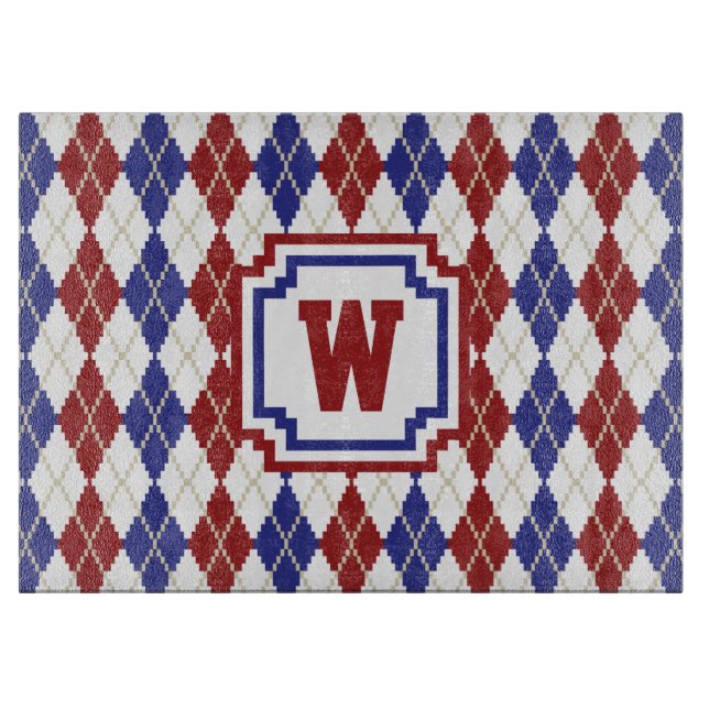 Americana Argyle Glass Caking Board (Framsidan)