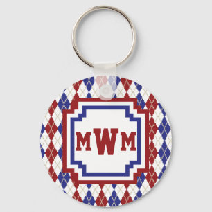 Americana Argyle Keychain Nyckelring