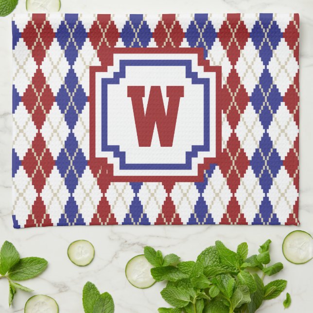 Americana Argyle Kitchen Towel Kökshandduk (Vikta)