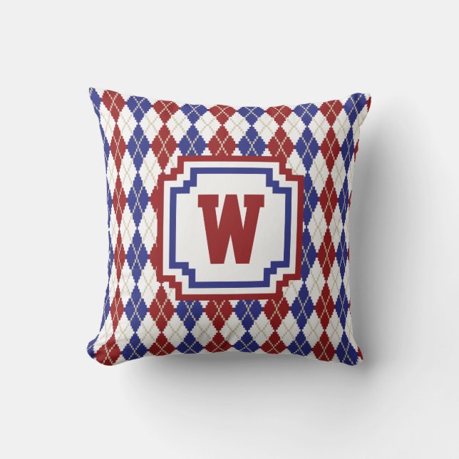 Americana Argyle-kudde Kudde (Framsida)