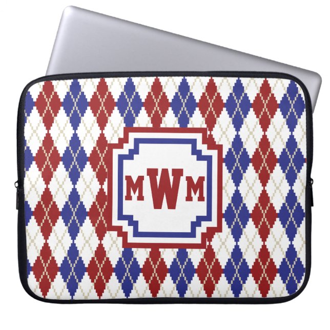 Americana Argyle Laptoppskydd Laptop Fodral (Framsidan)