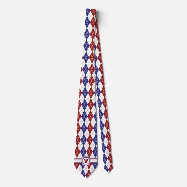 Americana Argyle manar Tie för nacke Slips (Framsida)