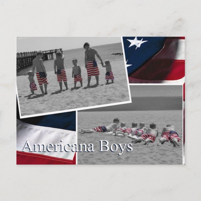 Americana Boys Vykort (Framsida)