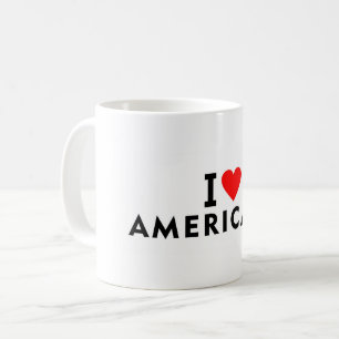 Americana Brasil kärlek stad hjärta som reser usa Kaffemugg