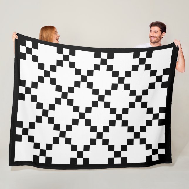 Americana Buffalo Check Quilt Party Fleece Blanket (På plats)