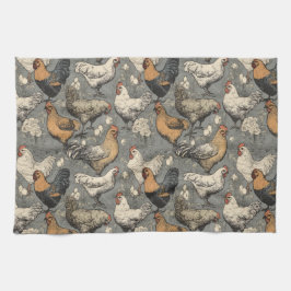 Americana Chicken Kitchen Towels Kökshandduk