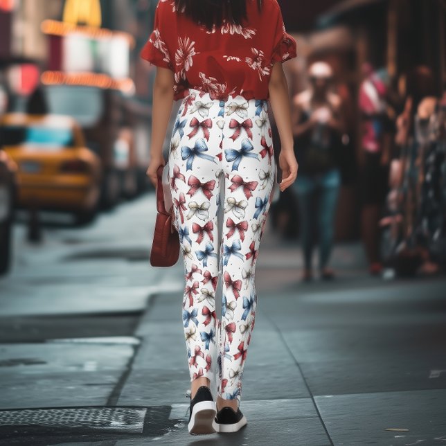 Americana Coquette Bow Leggings (Skapare uppladdad)