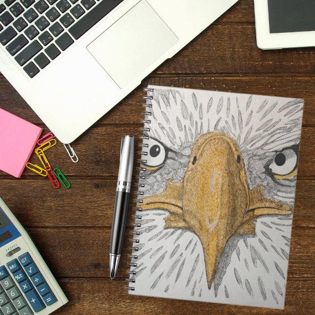 Americana Eagle Ansikte Notebook Anteckningsbok (Skapare uppladdad)
