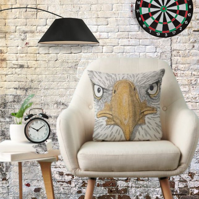 Americana Eagle Ansikte Pillow Kudde (Skapare uppladdad)