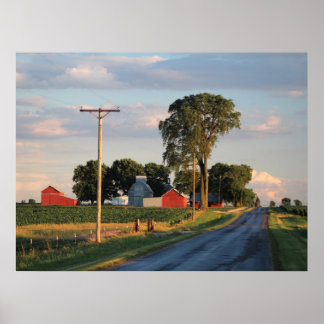 Americana Farm & Barns-foto Poster