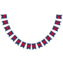 Americana Fjärde Juli Flaggor
