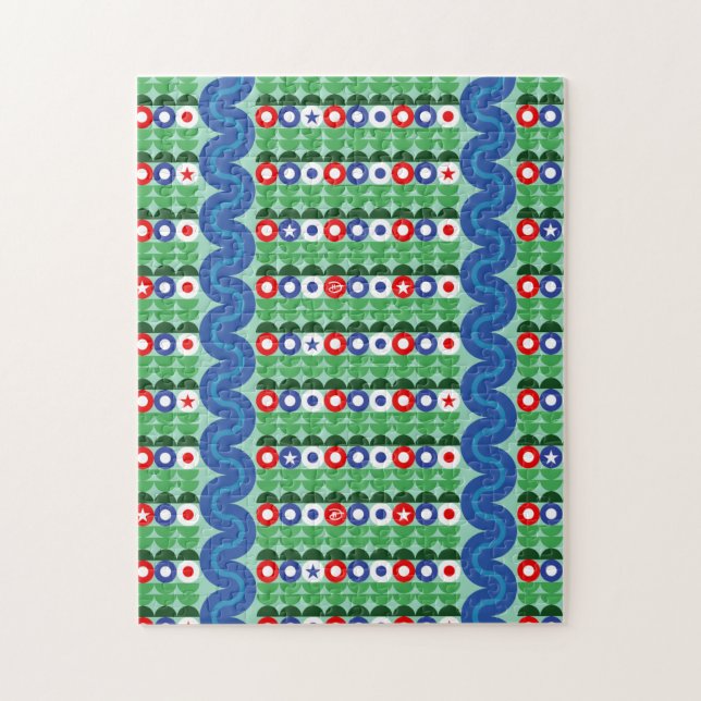 Americana Flowers - Puzzle Pussel (Vertikal)