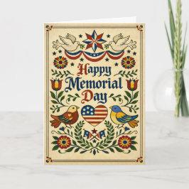 Americana Folk Art Memorial Day  Kort