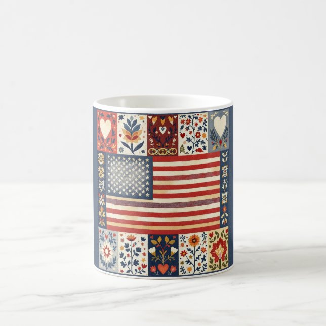 Americana Folk Art-mugg Kaffemugg (Center)