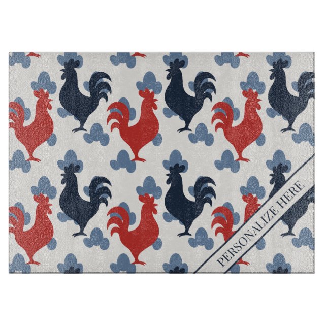 Americana Folk Art Roosters – Rustic Farm Pattern (Framsidan)