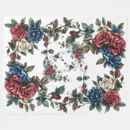 Americana Garden Patriot Rosor Fleecefilt