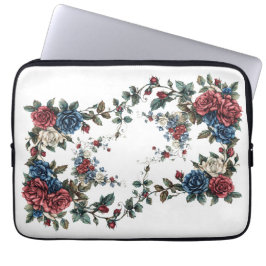 Americana Garden Patriot Rosor Laptop Fodral
