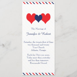 Americana Hearts Bröllopsprogram Program