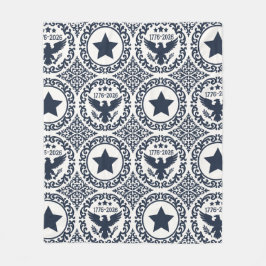 Americana Heritage Eagle Medallion (Navy Cream) Fleecefilt