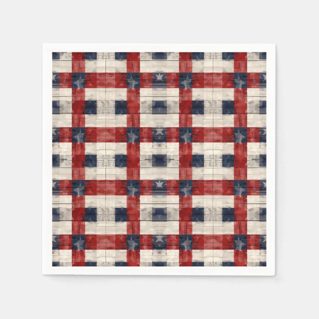 Americana Lattice Cocktail Servetter (Framsidan)