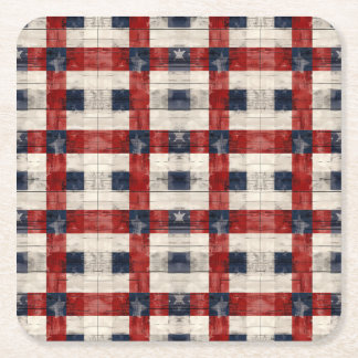 Americana Lattice Pappersservetter Underlägg Papper Kvadrat