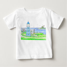 Americana Lighthouse Baby Tshirt T Shirt