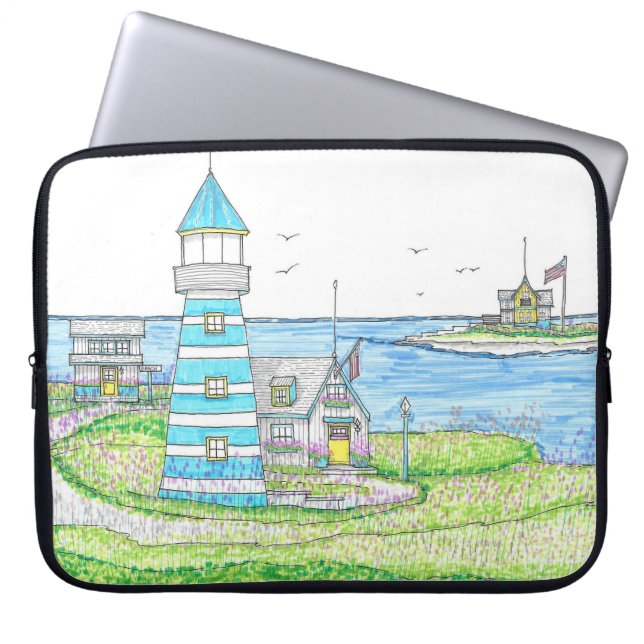 Americana Lighthouse bärbar dator Fodral (Framsidan)