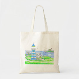 Americana Lighthouse Livsmedel Tote Bag Tygkasse