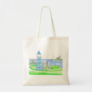 Americana Lighthouse Livsmedel Tote Bag Tygkasse