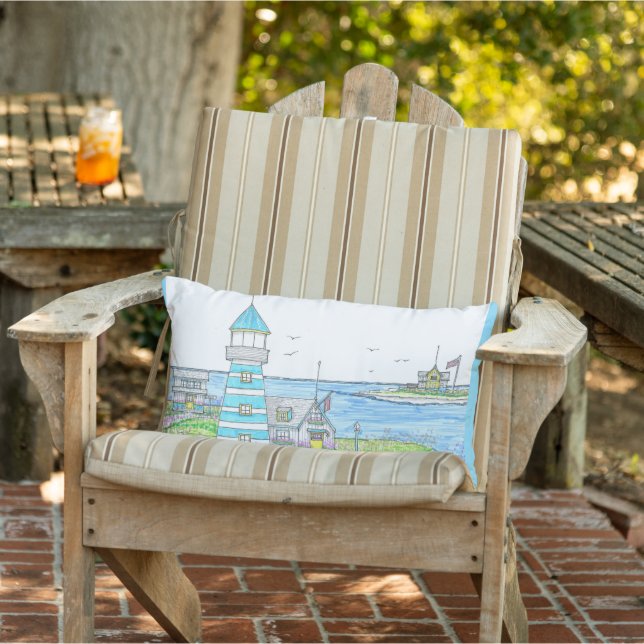 Americana Lighthouse Lumbar Pillow Lumbarkudde (Stol)