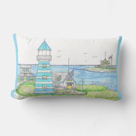 Americana Lighthouse Lumbar Pillow Lumbarkudde