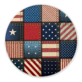 Americana Patchwork Image Knopp
