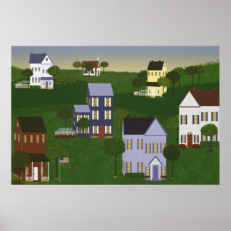 Americana Primitive liggande Poster