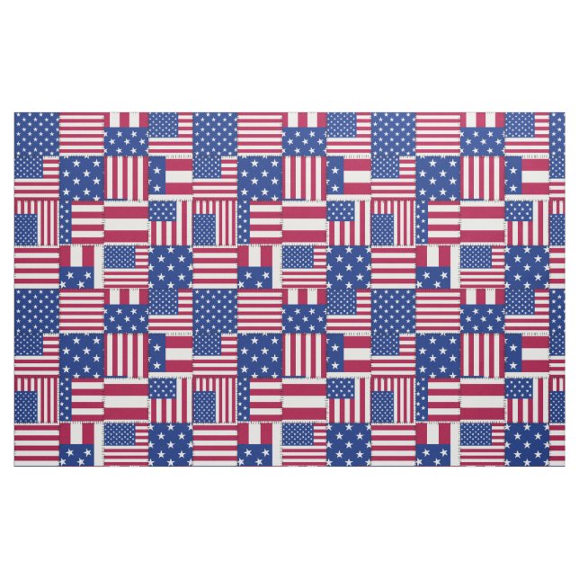 Americana Red White och Blue Tyg (Fat Quarter)