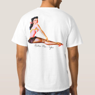 Americana Retro 1950-talets Pin Up Girl Ballerina T Shirt