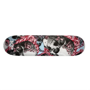 Americana Ro Döskallars Skate Deck. Mini Skateboard Bräda 18,7 Cm