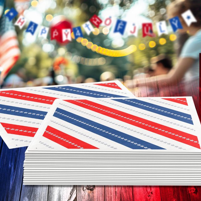 Americana Röd Vit Blå Stjärnor & Ränder Pappersservett (Skapare uppladdad)
