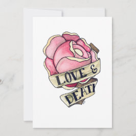 Americana rose art julkort