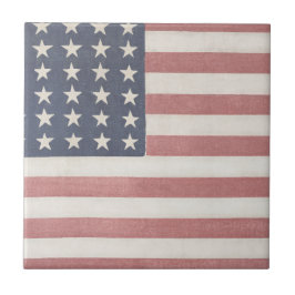 Americana Rustic American Flagga Kakelplatta