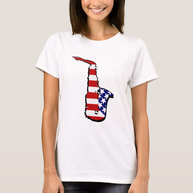 Americana Saxophone T-shirt (Framsida)