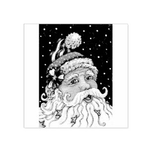 AMERICANA ST. NICHOLAS, SANTA ANSIKTE GUBBER FRIMÄ STÄMPEL