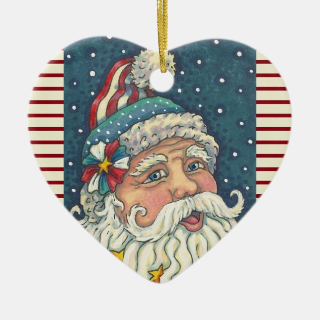 AMERICANA ST. NICK, CHRISTMAS HELGDAG ORNAMENT Hrt (Framsidan)