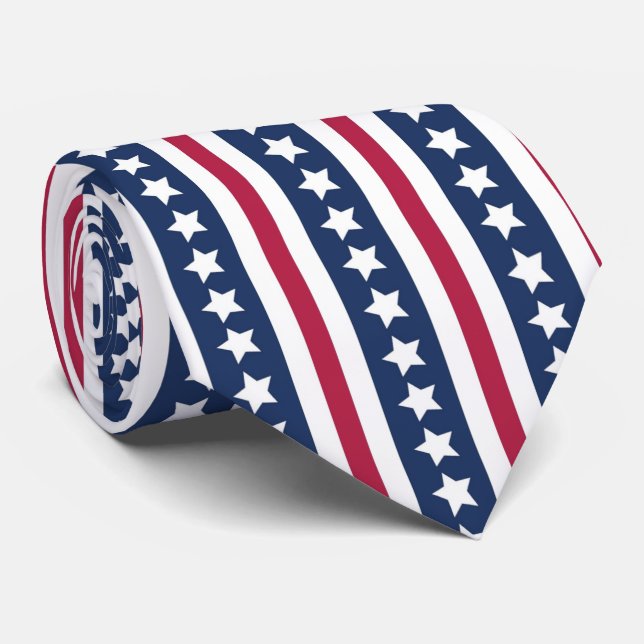 Americana stars och stripes slips (Rullad)