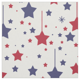 Americana Stars Red Blue Tyg