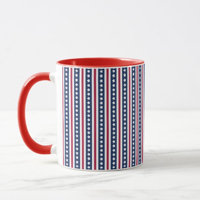 Americana stjärnor och ränder  mugg (Vänster)