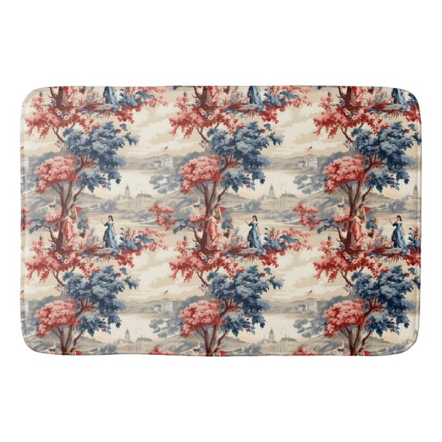 Americana Trädgård Toile  Badrumsmatta (Framsidan)
