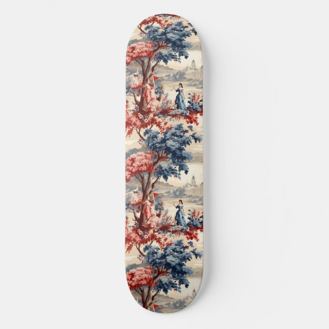 Americana Trädgård Toile  Mini Skateboard Bräda 18,5 Cm (Framsida)